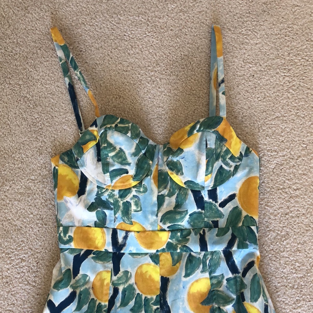 NWT Anthropologie Whit Dress Lemon - Picture 5 of 9